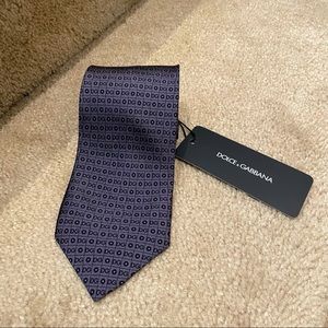 NEW Authentic Dolce and Gabbana Patterned Tie